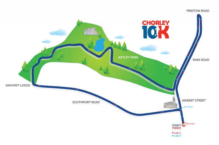 Chorley 10K route