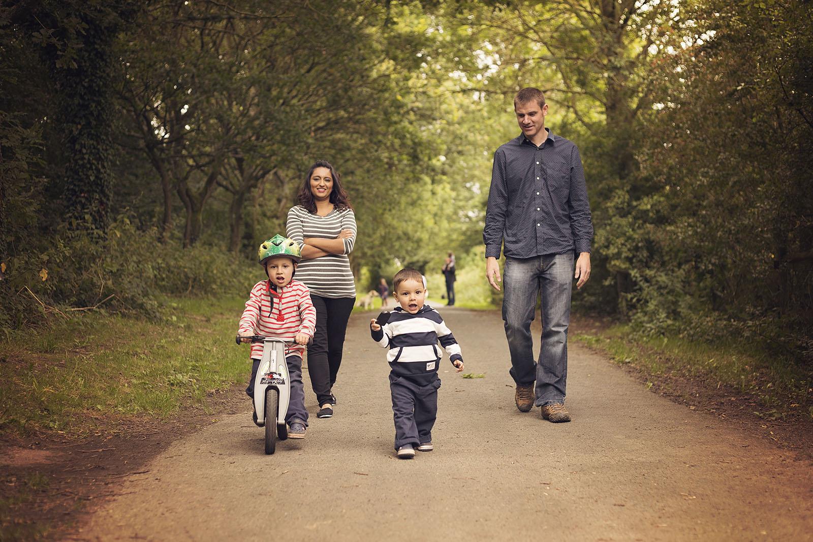 A family enjoying Cuerden Valley Park